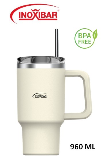 INO61275  TERMO MUG INOXIBAR 960 ML. BEIGE