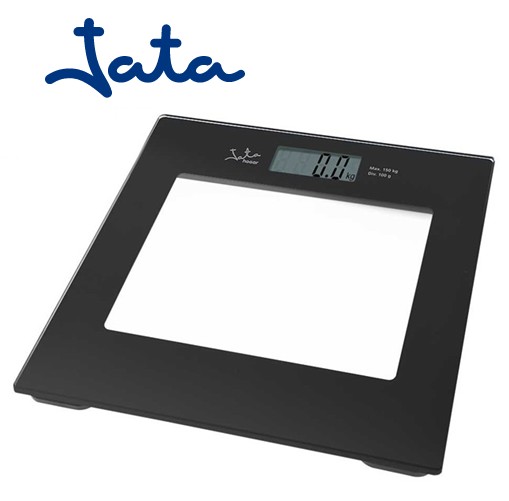 JAT290N  BÁSCULA BAÑO JATA CRISTAL/NEGRO