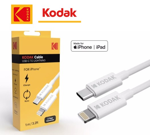 KOD30425989  CABLE KODAK USB C - LIGHTNING 1M.