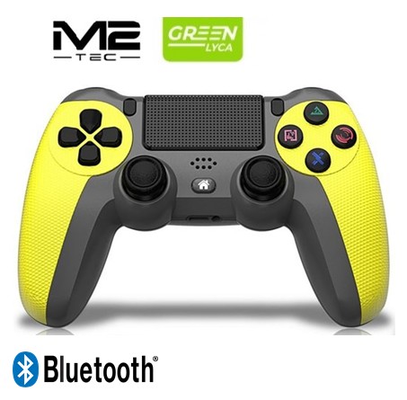 M2TG1427AM  MANDO INALÁMBRICO GREENLYCA BLUETOOTH PS4 AMARILLO