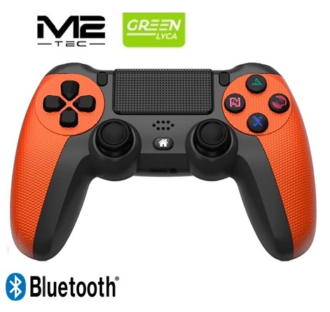 M2TG1427NA  MANDO INALÁMBRICO GREENLYCA BLUETOOTH PS4 NARANJA