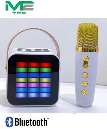 M2TGL01AZ  ALTAVOZ BLUETOOTH GREENLYCA  KARAOKE C/ MICRO AZUL