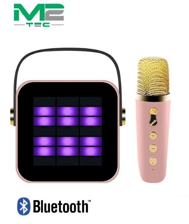 M2TGL01RS  ALTAVOZ BLUETOOTH GREENLYCA  KARAOKE C/ MICRO ROSA