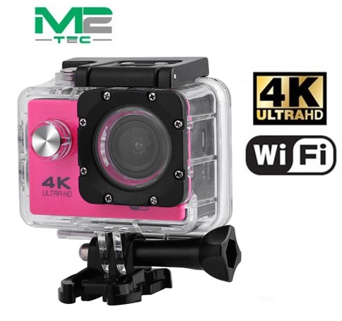M2TV5910RS  CÁMARA DE ACCIÓN M2 TEC 4K WIFI ROSA