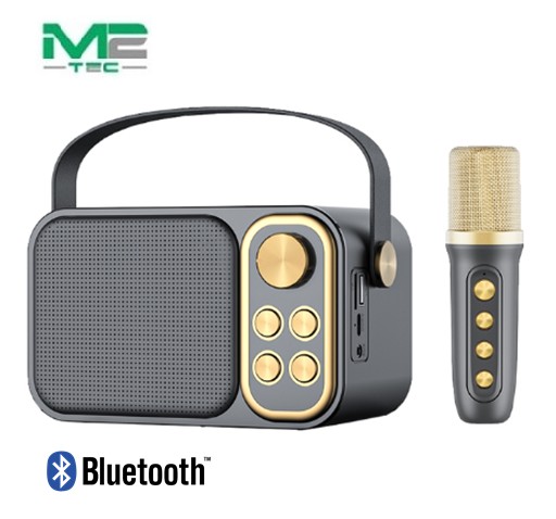 M2TV7843NG  ALTAVOZ BLUETOOTH M2TEC  KARAOKE C/ MICRO YS-103 NEGRO