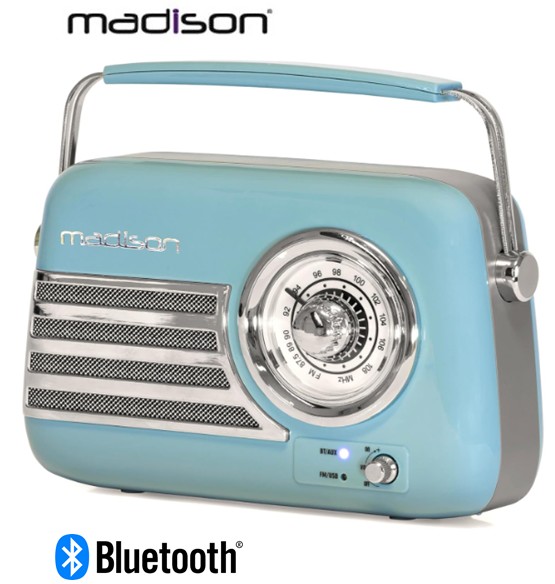 MAD105607  RADIO MADISON FREESOUND-VR40BLU AZUL