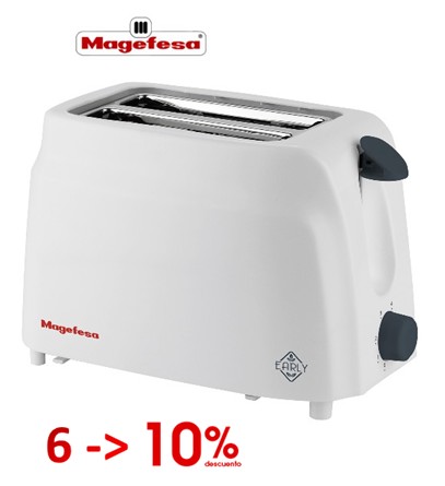 MAGMGF3317  TOSTADOR  MAGEFESA EARLY 2 RANURAS 750W