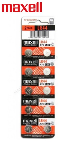 MAXLR44  PILA BOTÓN MAXELL LR44 (BLISTER 10)