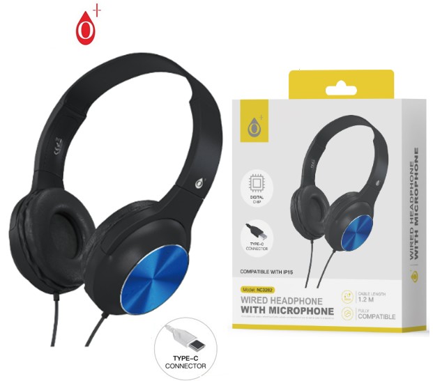 ONENC3282AZ  AURICULAR ONE PLUS ARO MANOS LIBRES TIPO C AZUL