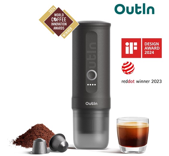 OTINANOGR  CAFETERA ESPRESSO PORTÁTIL OUTIN NANO GRIS