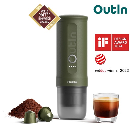 OTINANOVE  CAFETERA ESPRESSO PORTÁTIL OUTIN NANO VERDE