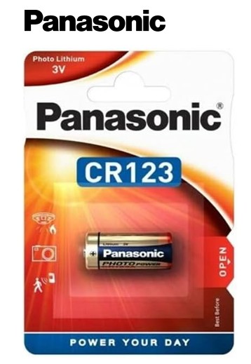 PANCR123AL  PILA PANASONIC LITIO CR123 3V (CAJA 10) BL1