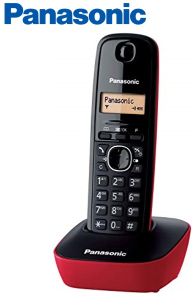 PANKXTG1611RJ  TELEFÓNO PANASONIC INALÁMBRICO ROJO