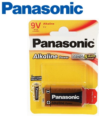 PANLR61  PILA PANASONIC ALCALINA 6LR61 (9 V.) CAJA 12