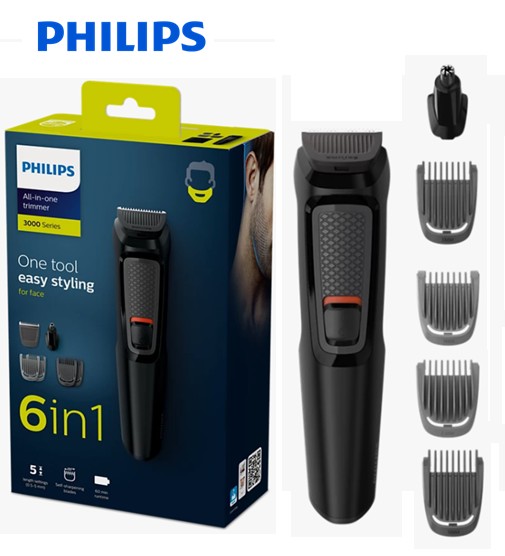 PHIMG3710  CORTAPELOS PHILIPS SERIE 3000 RECARGABLE 6 EN 1