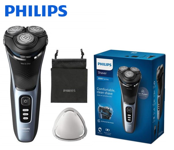 PHIS3243  AFEITADORA PHILIPS SERIE 3000 RECARGABLE WET & DRY