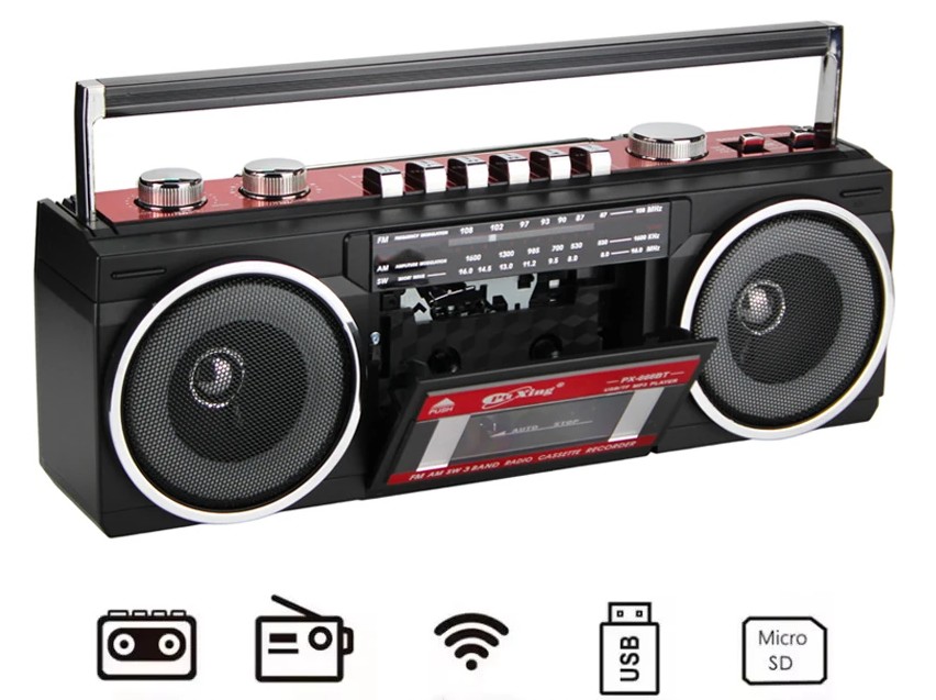 PUXPX666BT  RADIO CASSETTE PU XING MP3/USB/SD 3 BANDAS
