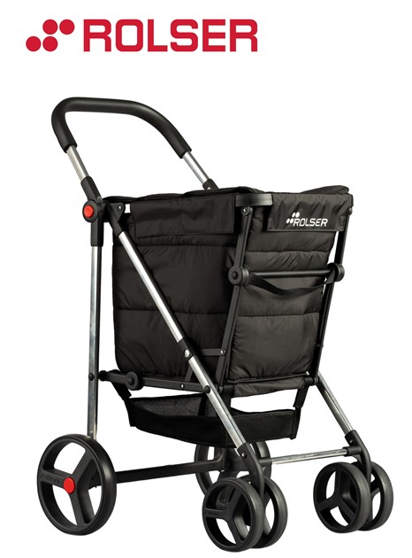 ROLBAS001NG  CARRO COMPRA ROLSER BASKET POLAR 4 B NEGRO