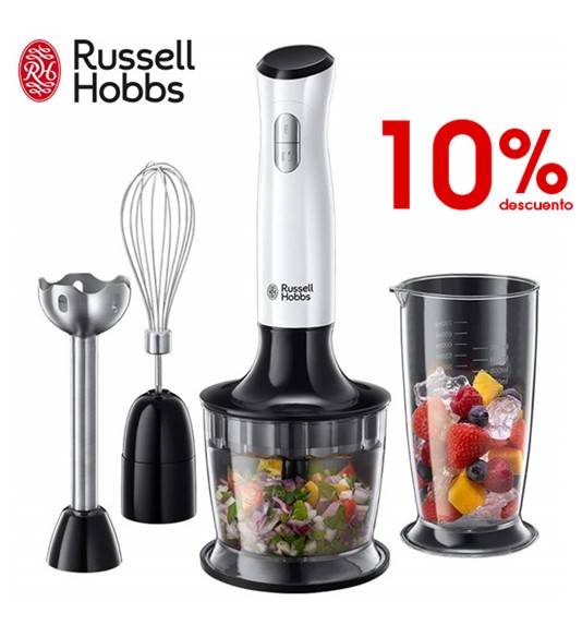 RUS2471056  BATIDORA RUSSELL HOBBS 3 EN 1 HORIZON BLANCA 500W