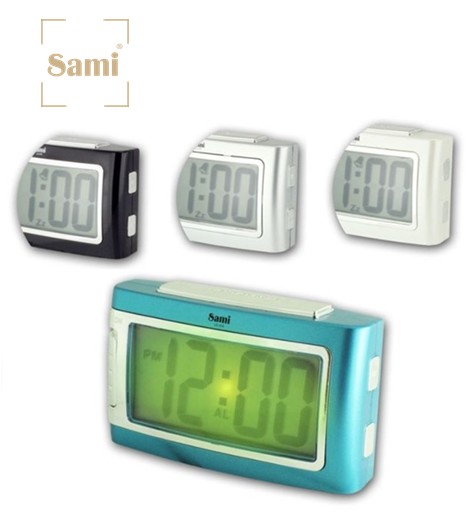 SAMLD318  DESPERTADOR SAMI LCD COLORES SURTIDOS