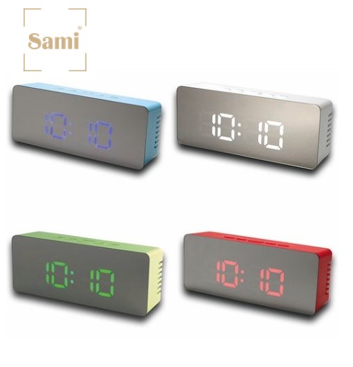 SAMLD9807  DESPERTADOR SAMI LED MULTIFUNCIÓN COLORES SURTIDOS