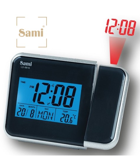 SAMLD9816NG  DESPERTADOR DIGITAL SAMI PROYECTROR NEGRO