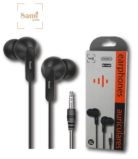 SAMRS11437NG  AURICULAR SAMI SILICONA NEGRO