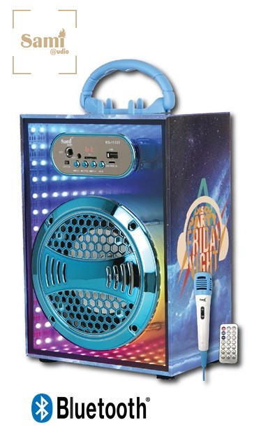 SAMRS11707AZ  ALTAVOZ BLUETOOTH SAMI KARAOKE C/MICRO AZUL