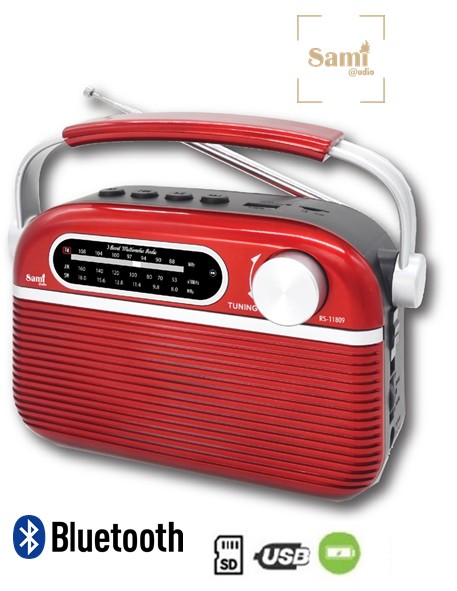 SAMRS11809RJ  RADIO SAMI  VINTAGE ROJA