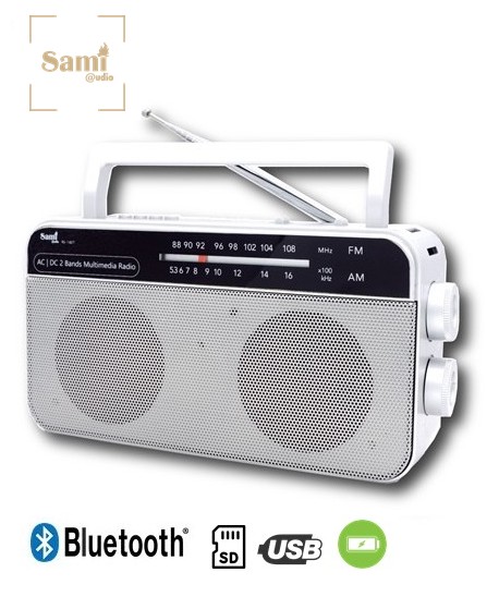 SAMRS11827  RADIO SAMI  RED Y PILAS 2 BANDAS BLUETOOTH