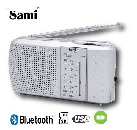 SAMRS11828  RADIO SAMI PORTÁTIL 2 BANDAS BLUETOOTH