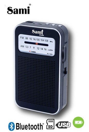 SAMRS11829  RADIO SAMI PORTÁTIL 2 BANDAS BLUETOOTH