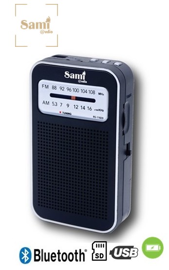 SAMRS11829  RADIO SAMI PORTÁTIL 2 BANDAS BLUETOOTH