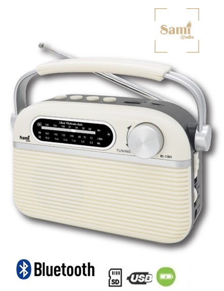 SAMRS11841  RADIO SAMI  AC/DC VINTAGE CREMA