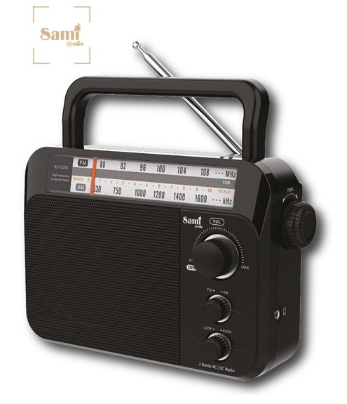 SAMRS12206  RADIO SAMI RED Y PILAS 2  BANDAS