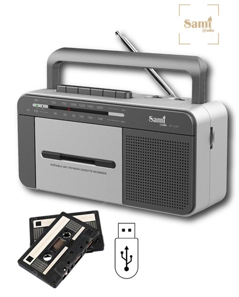SAMRS12207  RADIO CASSETTE SAMI 2  BANDAS GRABACIÓN USB