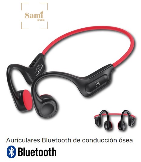 SAMRS12427RJ  AURICULAR SAMI BONE CONDUCCIÓN ÓSEA ROJO