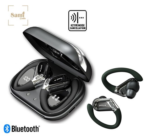 SAMRS12433NG  AURICULAR SAMI JOGGER TWS LCD SPORT BLUETOOTH NEGRO
