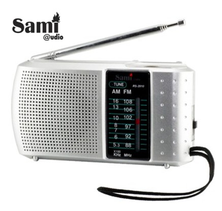 SAMRS2910  RADIO PORTATIL SAMI AM/FM PLATA
