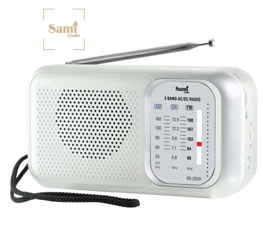 SAMRS2929  RADIO RED Y PILAS SAMI 3 BANDAS PLATA
