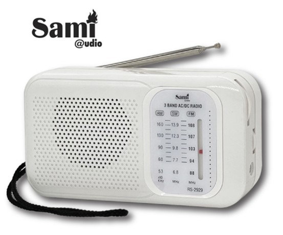 SAMRS2929BL  RADIO RED Y PILAS SAMI 3 BANDAS BLANCO