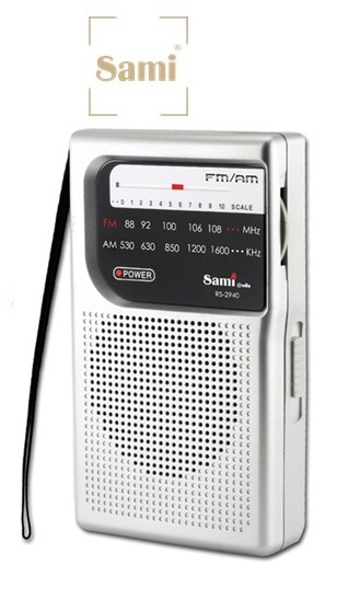 SAMRS2940  RADIO PORTÁTIL SAMI AM/FM PLATA