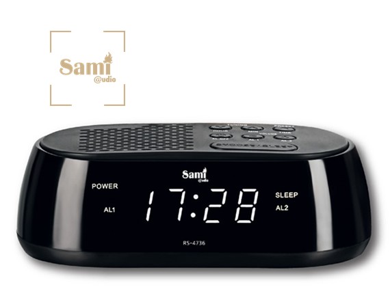 SAMRS4736  RADIO RELOJ DESPERTADOR SAMI USB