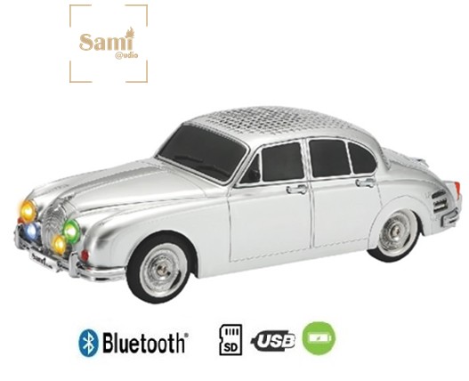 SAMRS9100PL  ALTAVOZ BLUETOOTH SAMI COCHE CLÁSICO PLATA