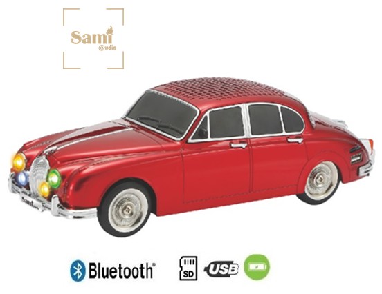SAMRS9100RJ  ALTAVOZ BLUETOOTH SAMI COCHE CLÁSICO ROJO