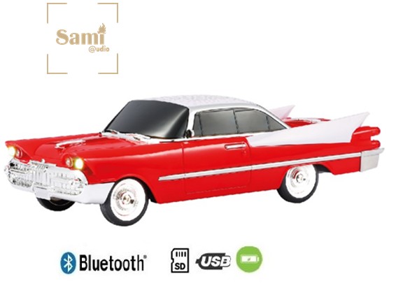 SAMRS9102RJ  ALTAVOZ BLUETOOTH SAMI COCHE CLÁSICO ROJO