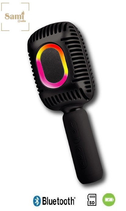 SAMRS9117  MICRÓFONO ALTAVOZ BLUETOOTH SINGER 2 CON KARAOKE