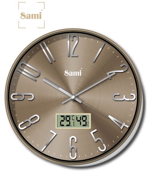 SAMRSP11613  RELOJ DE PARED SILENCIOSO SAMI TAIWAN TERMOM/HUMEDAD