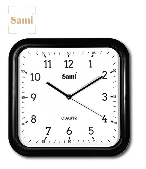 SAMRSP11630  RELOJ DE PARED SAMI HD TAIWAN NEGRO 30CM
