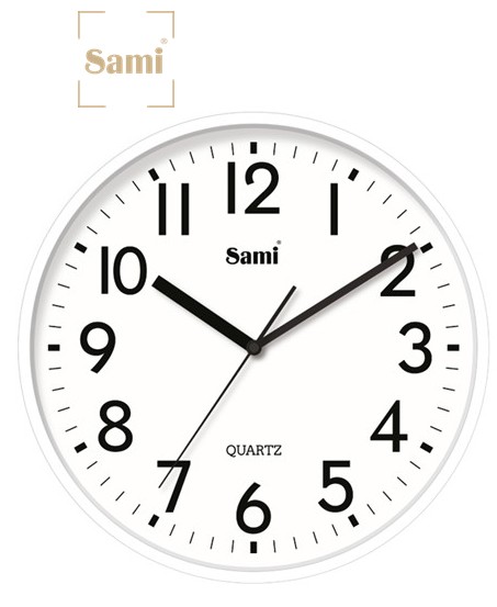 SAMRSP11634  RELOJ DE PARED SILENCIOSO SAMI TAIWAN BLANCO